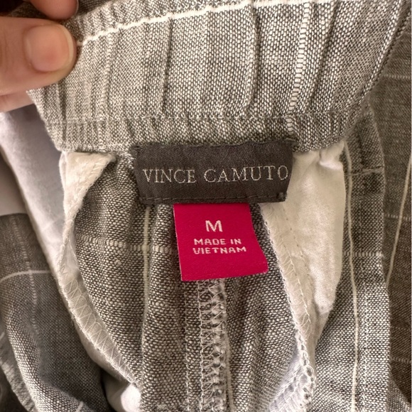Vince Camuto Linen Cotton Blend Pants Trousers Size M - Picture 2 of 5